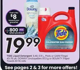 Sobeys TIDE Liquid Detergent offer