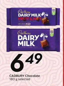 Sobeys CADBURY Chocolate offer