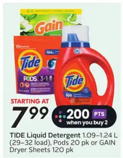 Sobeys TIDE Liquid Detergent offer