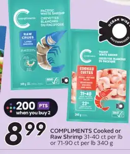 Sobeys COMPLIMENTS Cooked or Raw Shrimp offer