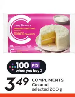 Sobeys COMPLIMENTS Coconut offer