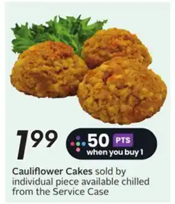 Sobeys Cauliflower Cakes offer