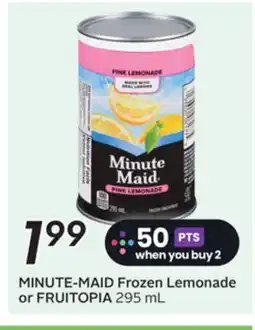 Sobeys MINUTE-MAID Frozen Lemonade or FRUITOPIA offer