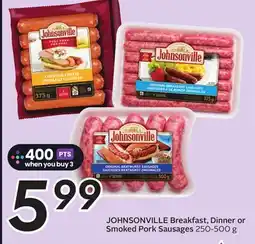Sobeys Breakfast, Dinner or Smoked Pork Sausages offer