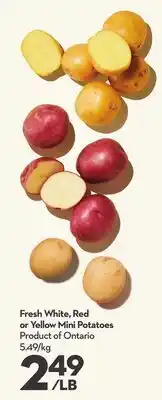 Longo's Fresh White, Red or Yellow Mini Potatoes offer