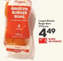 Longo's Brioche Burger Buns offer