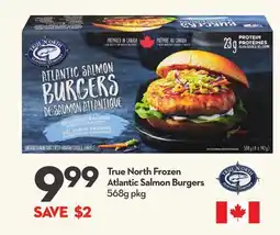Longo's Frozen Atlantic Salmon Burgers offer
