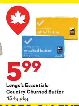 Longo's Essentials Country Churned Butter offer