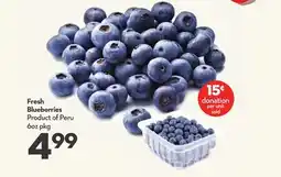 Longo's Fresh Blueberries offer