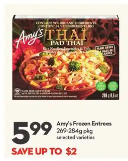 Longo's Frozen Entrees offer