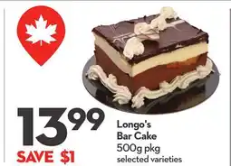 Longo's Bar Cake offer