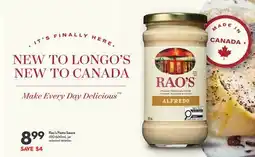 Longo's Pasta Sauce offer