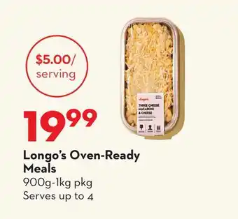 Longo's Oven-Ready Meals offer