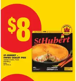 No Frills ST-HUBERT or SWISS CHALET PIES, 650-800 g offer
