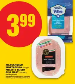 No Frills MARCANGELO MORTADELLA, 125 G OR PILLER'S SLICED DELI MEAT, 150-200 G offer