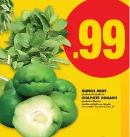 No Frills BUNCH MINT OR CHAYOTE SQUASH offer