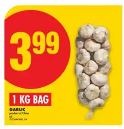 No Frills GARLIC, 1 KG BAG offer