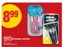 No Frills GILLETTE OR VENUS DISPOSABLE RAZORS, 1-8'S offer