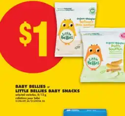 No Frills BABY BELLIES or LITTLE BELLIES BABY SNACKS, 8/12 g offer
