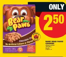 No Frills DARE BEAR PAWS COOKIES 168-240 G offer
