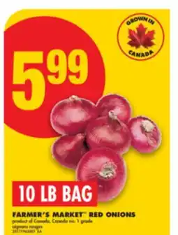 No Frills FARMER'S MARKET RED ONIONS, 10 LB BAG offer