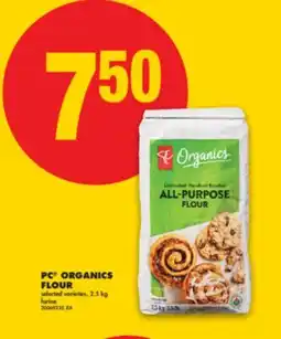 No Frills PC ORGANICS FLOUR, 2.5 kg offer