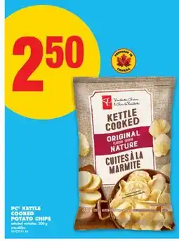 No Frills PC KETTLE COOKED POTATO CHIPS, 200 G offer