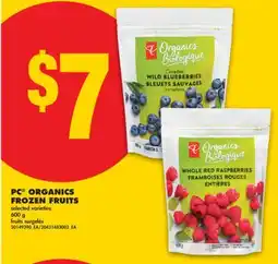 No Frills PC ORGANICS FROZEN FRUITS, 600 g offer