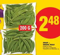 No Frills SNAP or SNOW PEAS, 200 G offer