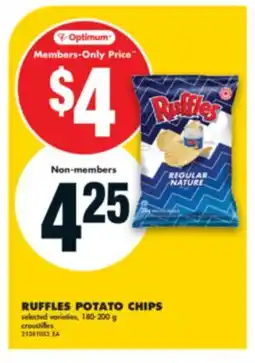 No Frills RUFFLES POTATO CHIPS, 180-200 g offer