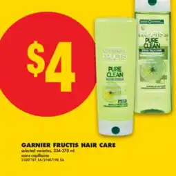 No Frills GARNIER FRUCTIS HAIR CARE, 334-370 ML offer