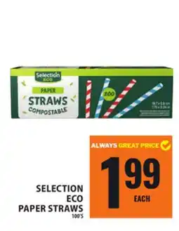 Food Basics SELECTION ECO PAPER STRAWS offer
