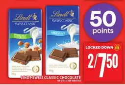 Food Basics LINDT SWISS CLASSIC CHOCOLATE offer
