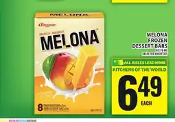 Food Basics MELONA FROZEN DESSERT BARS offer