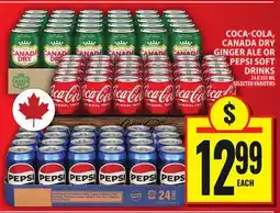 Food Basics COCA-COLA, CANADA DRY GINGER ALE OR PEPSI SOFT DRINKS offer