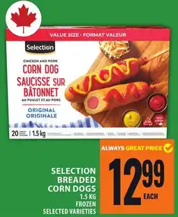 Food Basics SELECTION BREADED CORN DOGS offer