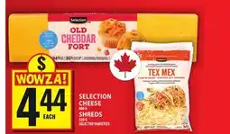 Food Basics SELECTION CHEESE OR SHREDS offer