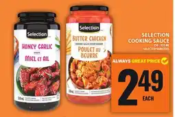 Food Basics SELECTION COOKING SAUCE offer