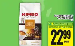 Food Basics KIMBO ESPRESSO COFFEE BEANS offer