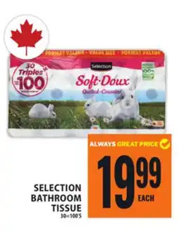 Food Basics SELECTION BATHROOM TISSUE offer