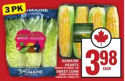 Food Basics ROMAINE HEARTS OR SWEET CORN offer