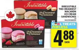 Food Basics IRRESISTIBLE THECREAMIEST MACARON ICECREAM SANDWICHES offer