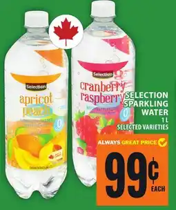 Food Basics SELECTION SPARKLING WATER offer