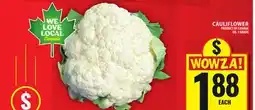 Food Basics CAULIFLOWER offer
