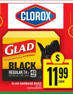 Food Basics GLAD GARBAGE BAGS offer