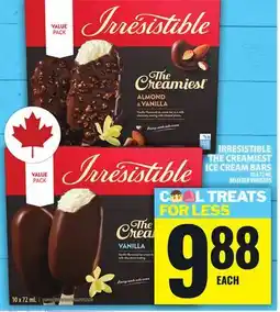 Food Basics IRRESISTIBLE THECREAMIEST ICECREAM BARS offer