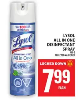 Food Basics LYSOL ALL IN ONE DISINFECTANT SPRAY offer