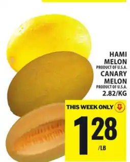 Food Basics HAMI MELON OR CANARY MELON offer