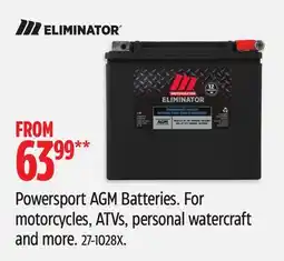 Canadian Tire Motomaster Powersport AGM Batteries. For motorcycles, ATVs, personal watercraft and more offer