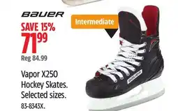 Canadian Tire Vapor X250 Hockey Skates. Selected sizes offer
